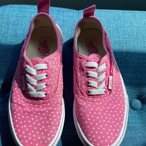 Girl’s Pink Polka Dot (no tie)Vans - Size 2.5